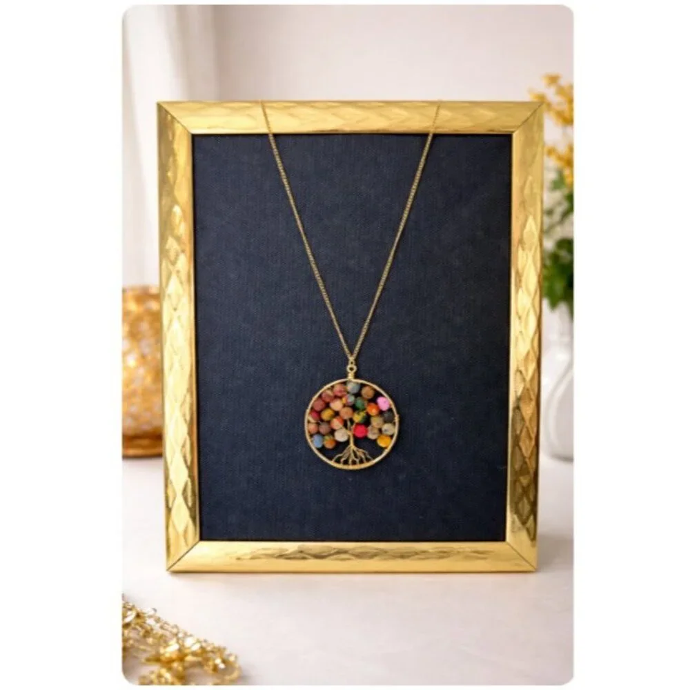 Handcrafted Artisan Tree of Life Necklace‎ Aasha by Anju